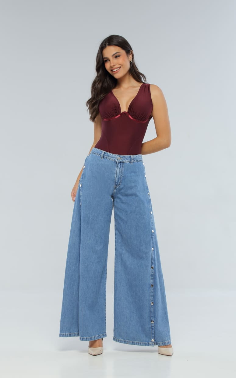 Jean Azul Palazzo Broches