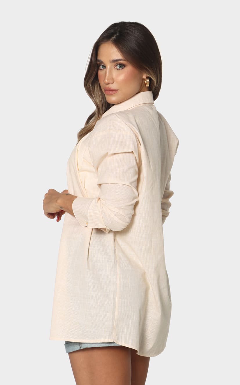 Camisa Básica Amarilla Botones