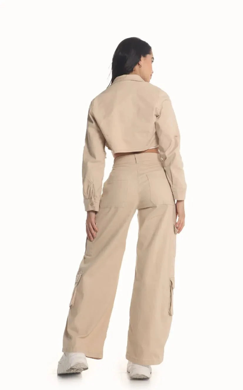 Camisa Beige Drill - Navissi Clothing ♡