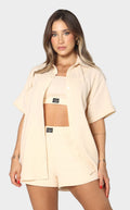 Camisa Oversize Crema