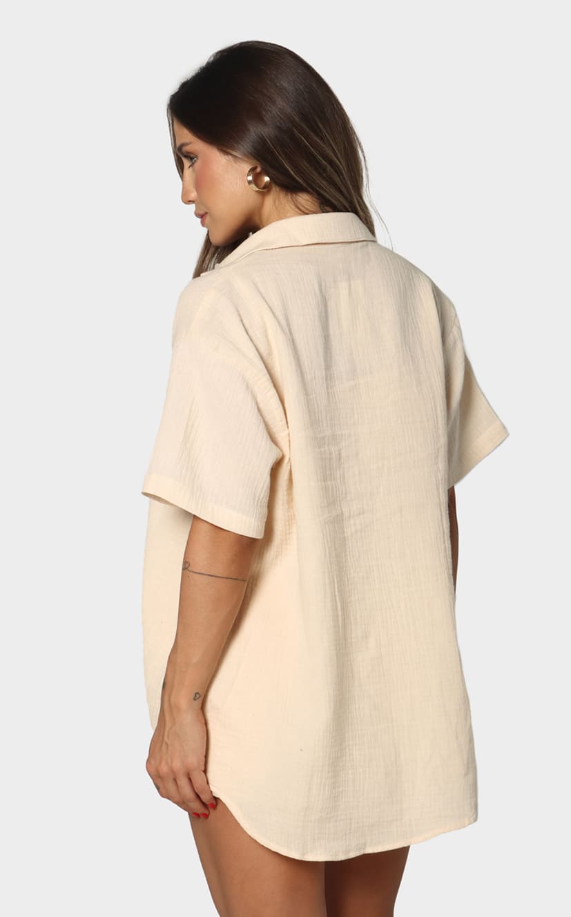 Camisa Oversize Crema