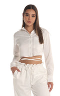 Camisa Marfil Con Abertura - Navissi Clothing ♡