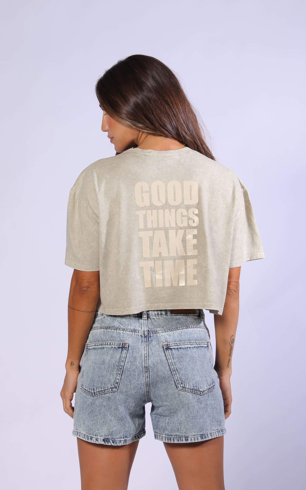 Camiseta Cropped Arena Oversize