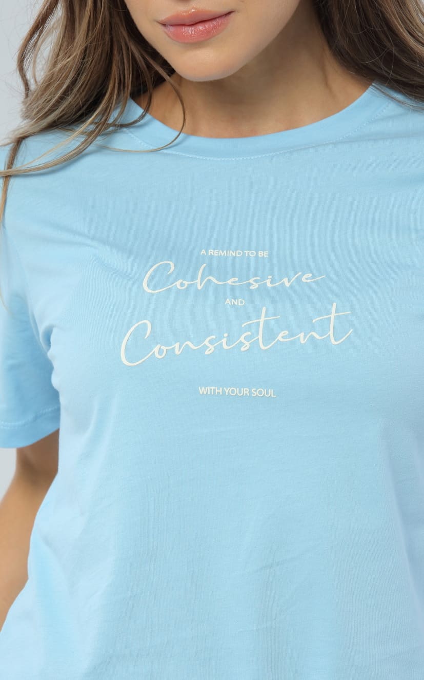 Camiseta Azul Claro Regular