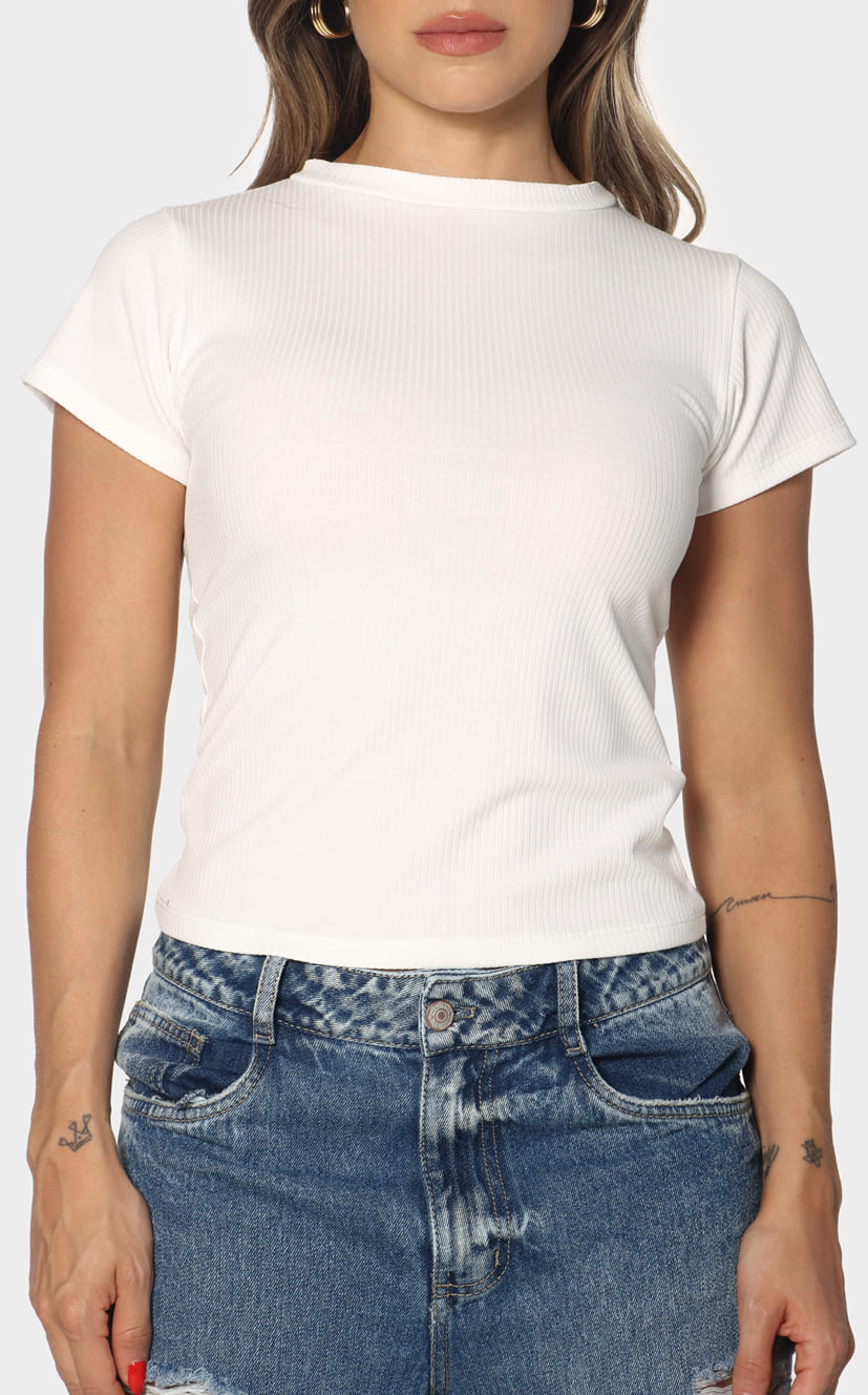 Camiseta Marfil Básica