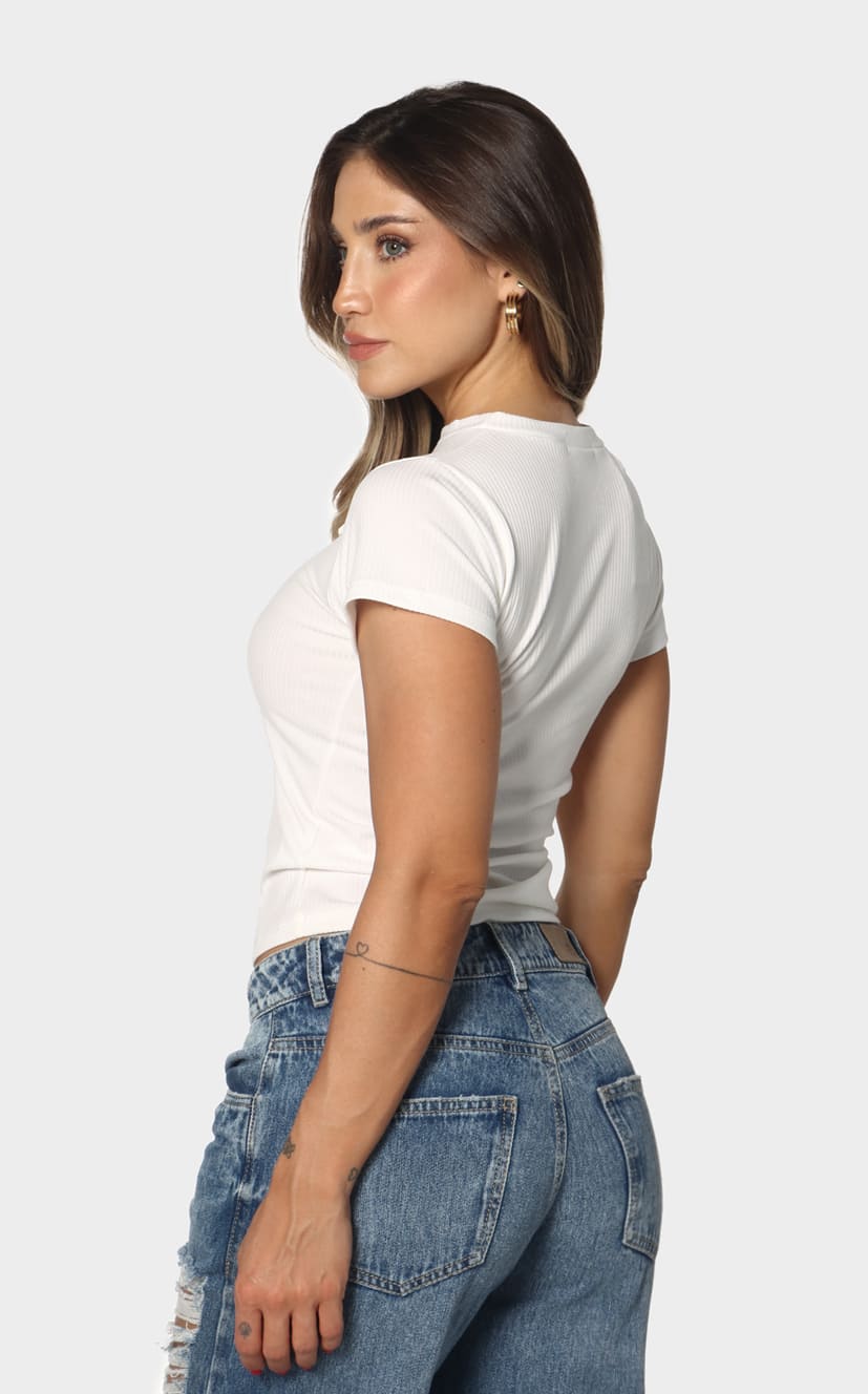 Camiseta Marfil Básica