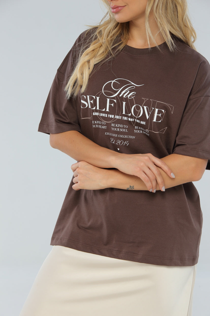 Camiseta Café Oversize
