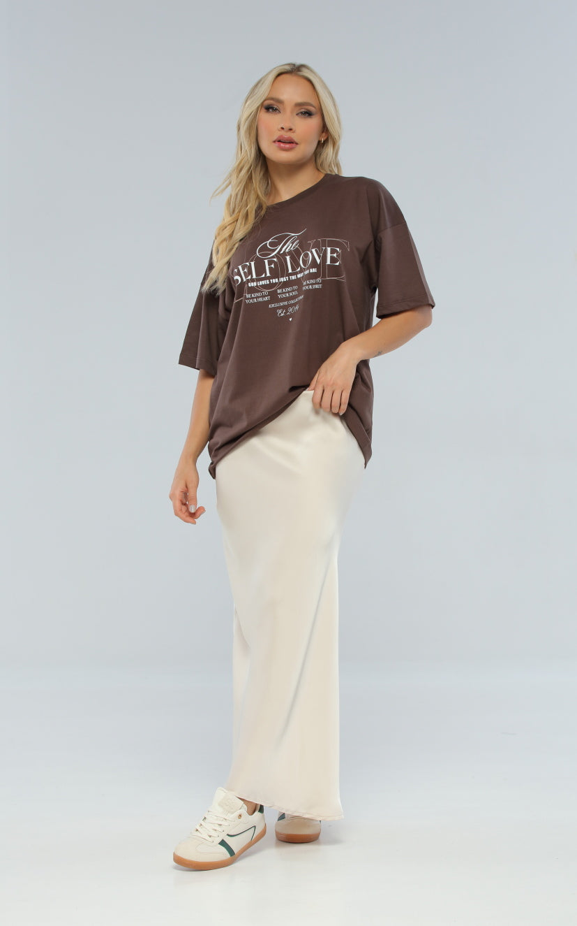 Camiseta Café Oversize