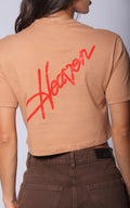 Camiseta Camel Regular Cropped