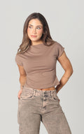 Camiseta Camel Manga Rodada