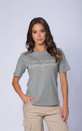 Light Gray Regular-Fit T-Shirt by Navissi