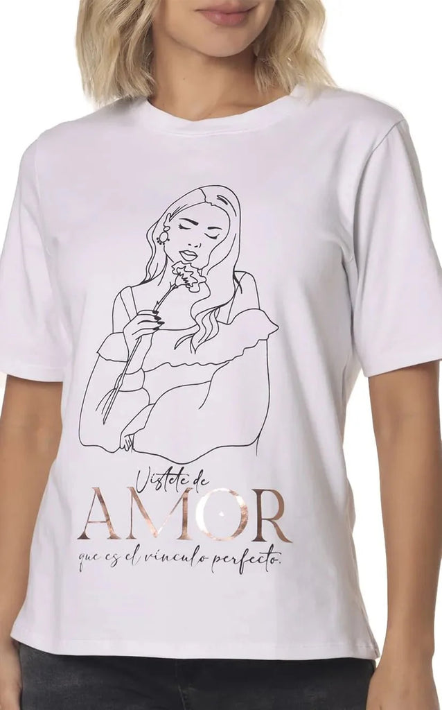 Camiseta Marfil Amor - Navissi Clothing ♡