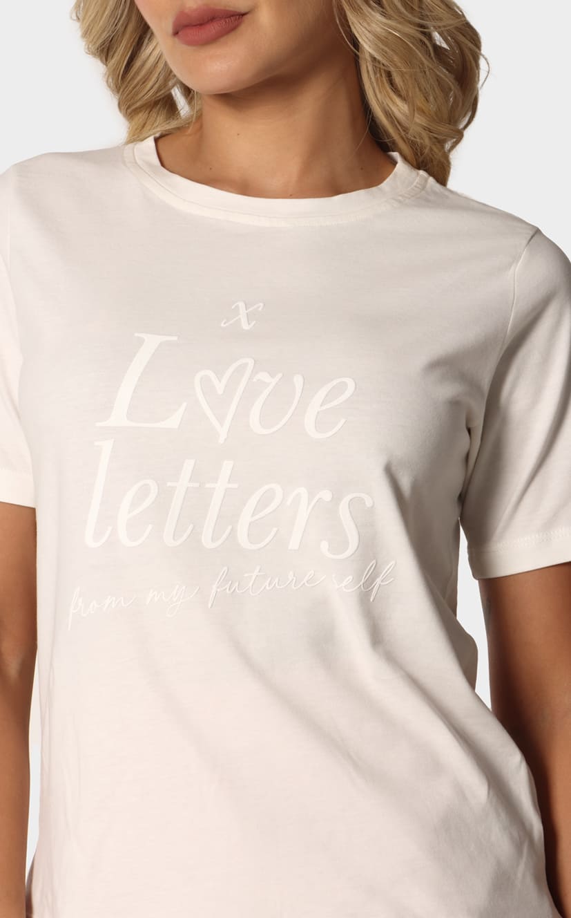 Camiseta Marfil Básica