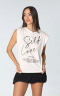 Camiseta Marfil Manga Sisa