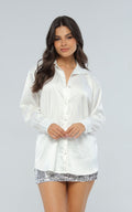 Camisa Marfil Oversize