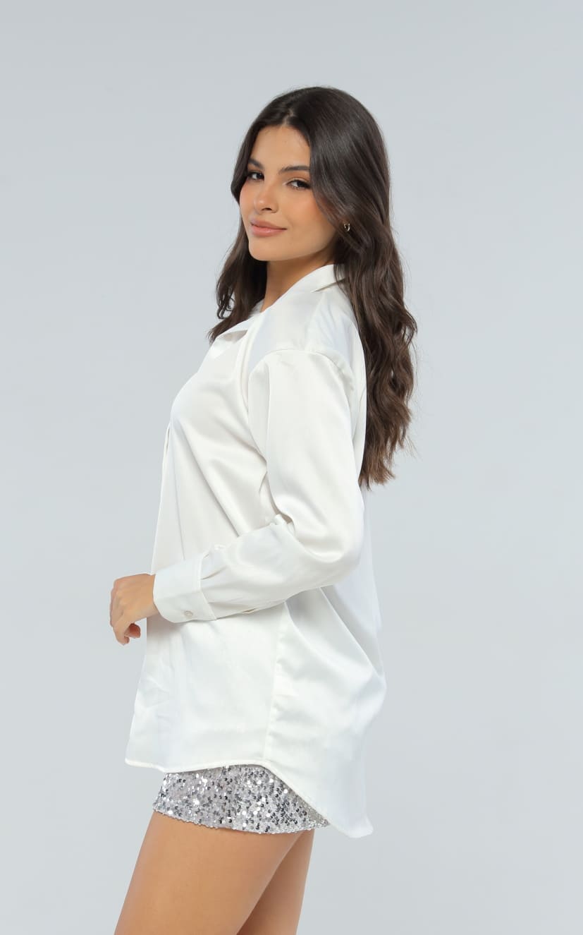 Camisa Marfil Oversize