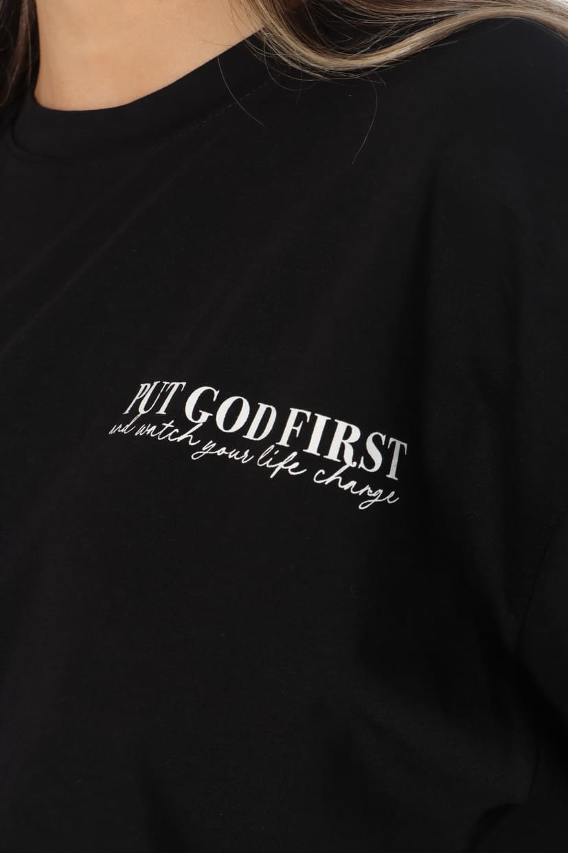 Camiseta Negra Oversize