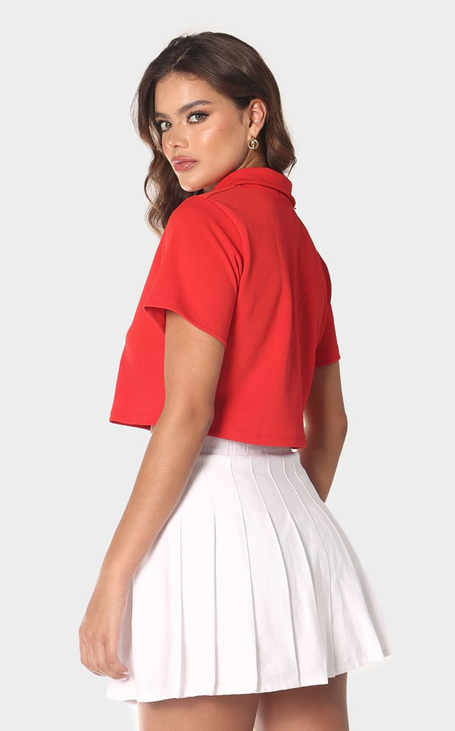 Camiseta Roja Tipo Polo - Navissi