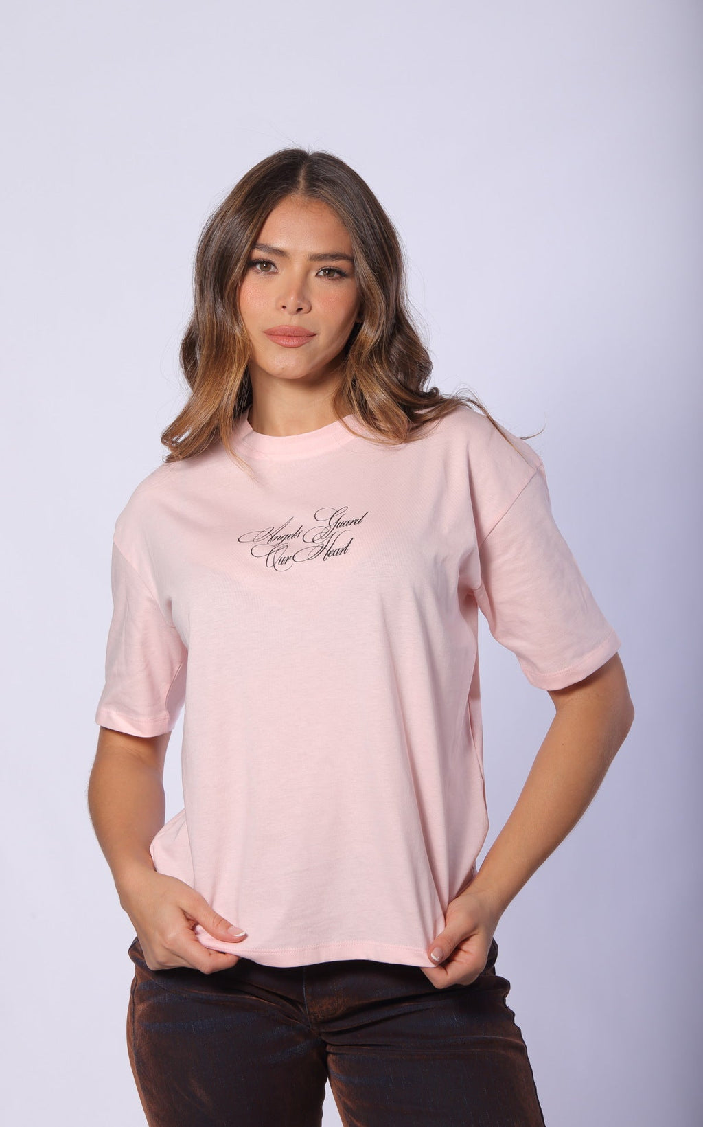 Camiseta Rosada Oversize