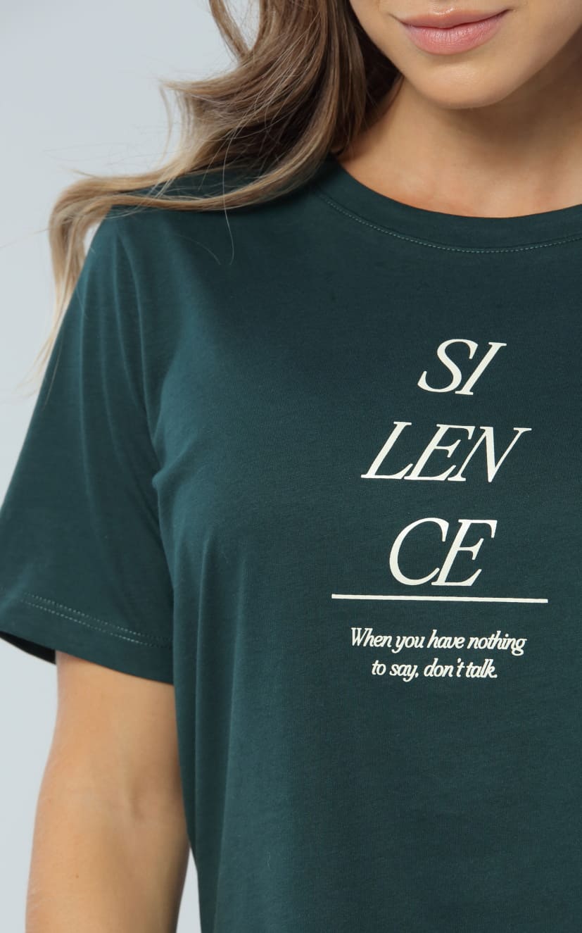 Camiseta Verde Esmeralda Regular