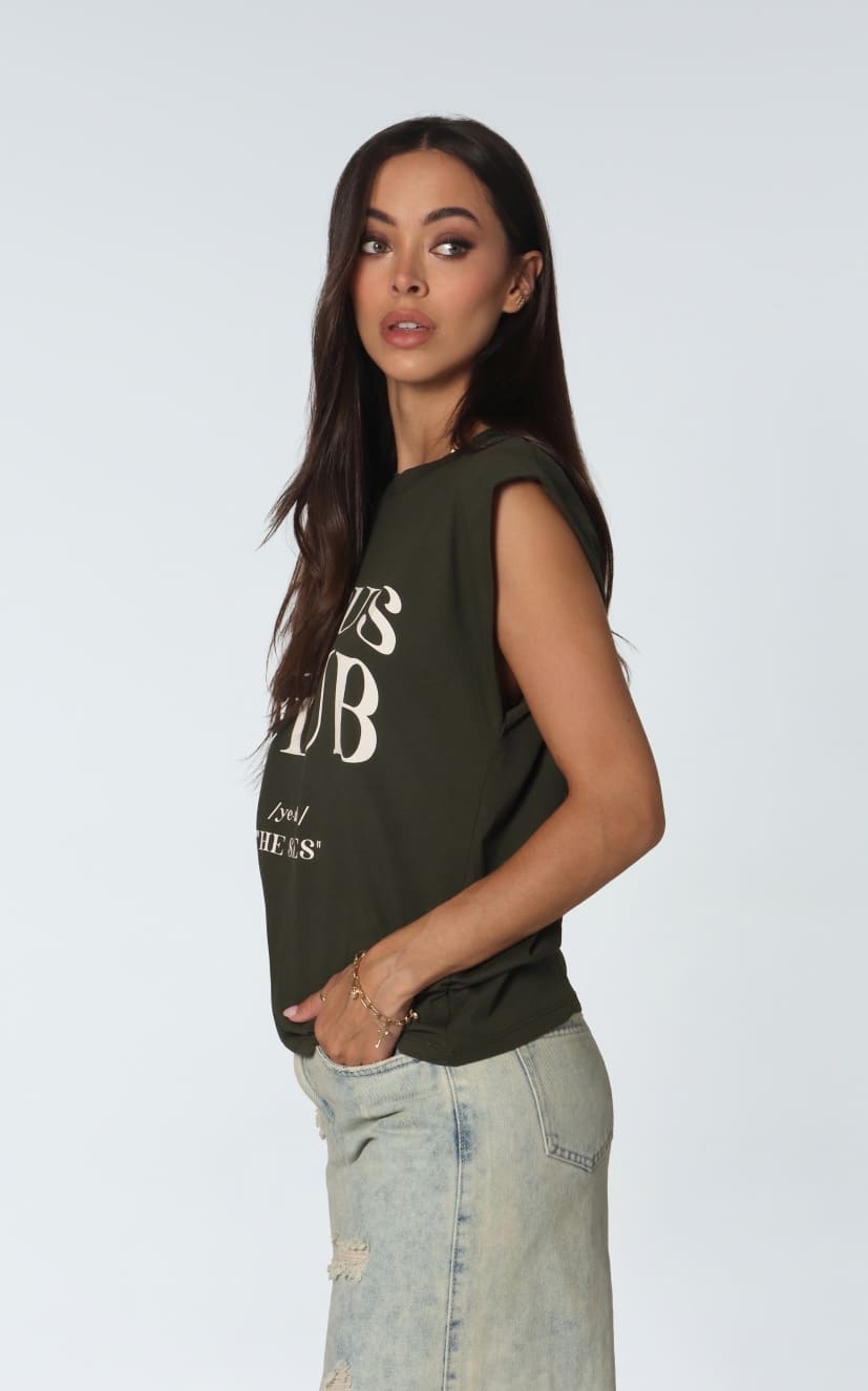 Camiseta Verde Manga Sisa
