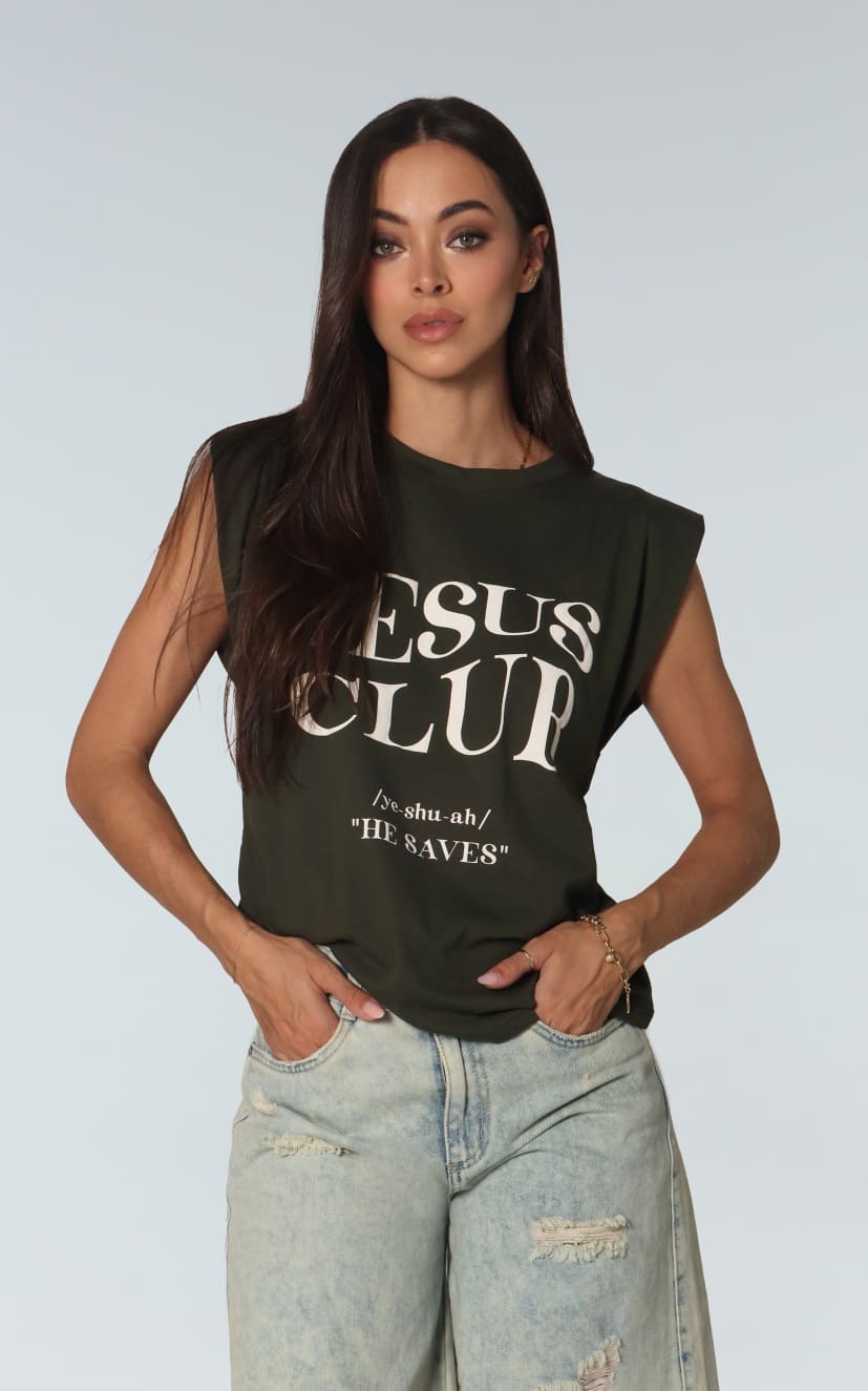 Camiseta Verde Manga Sisa