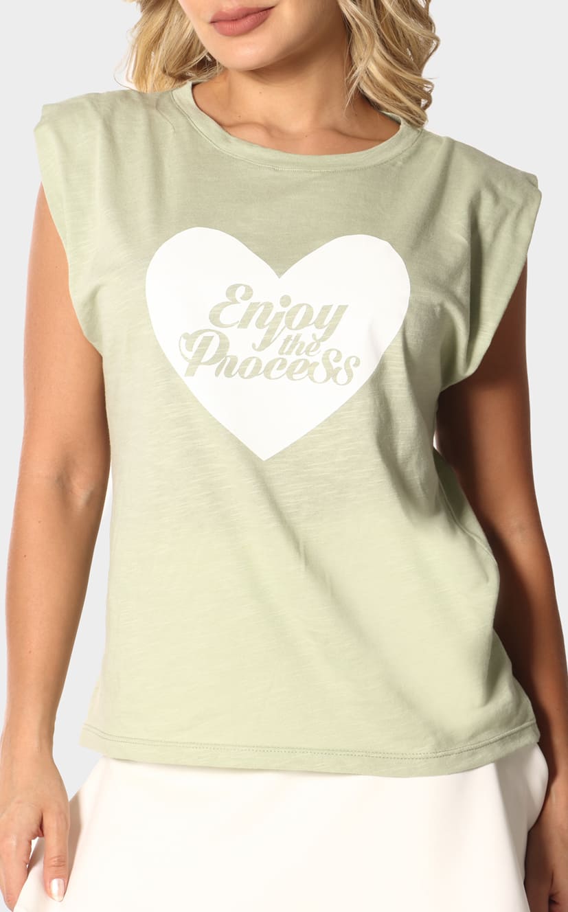 Camiseta Verde Manga Sisa