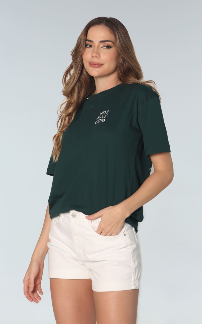 Camiseta Verde Oversize