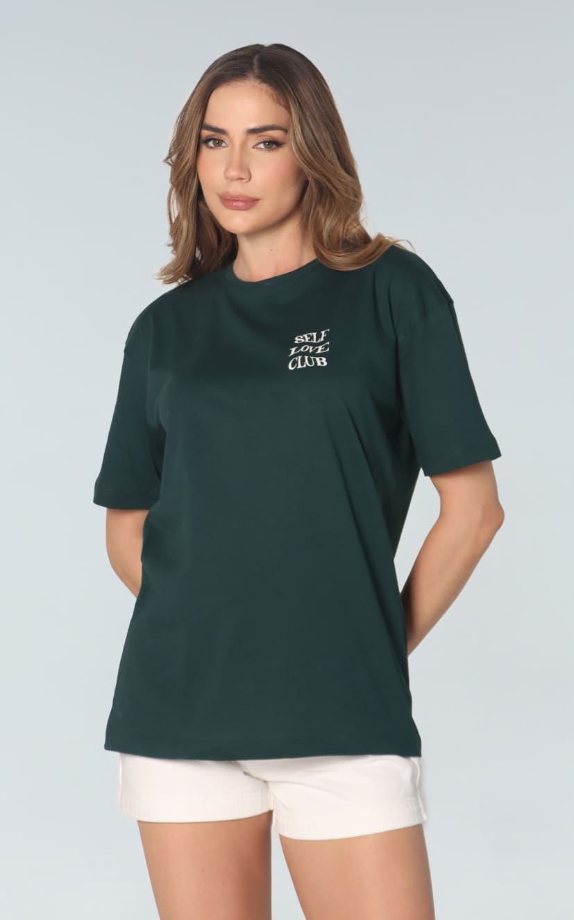 Camiseta Verde Oversize