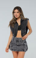 Chaleco Negro Denim