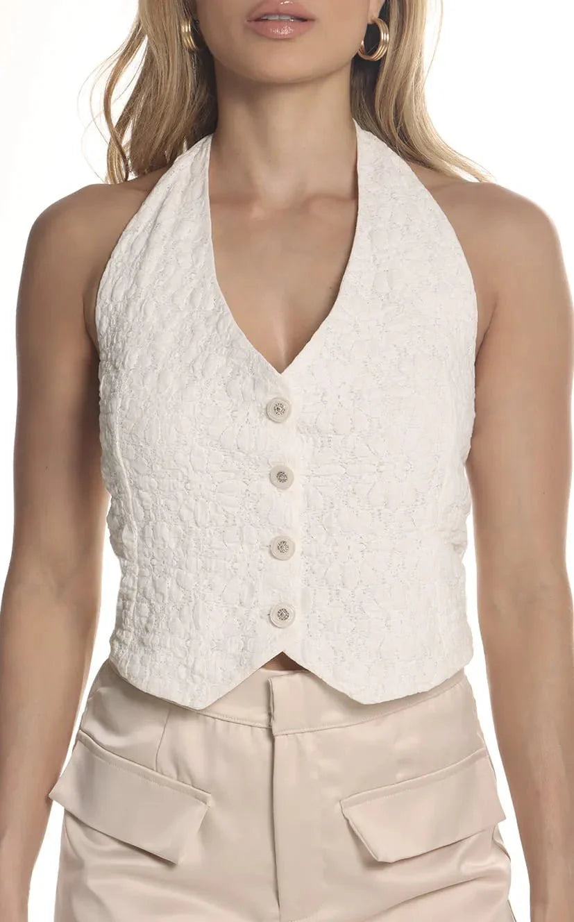 Chaleco Off White Arrame - Navissi Clothing ♡