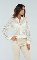 Chaqueta Marfil Tejidos