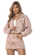 Chaqueta Rosa Denim - Navissi Clothing ♡