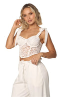 Corpiño Marfil Amarre En Hombro - Navissi Clothing ♡