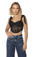 Corpiño Negro Amarre En Hombro - Navissi Clothing ♡