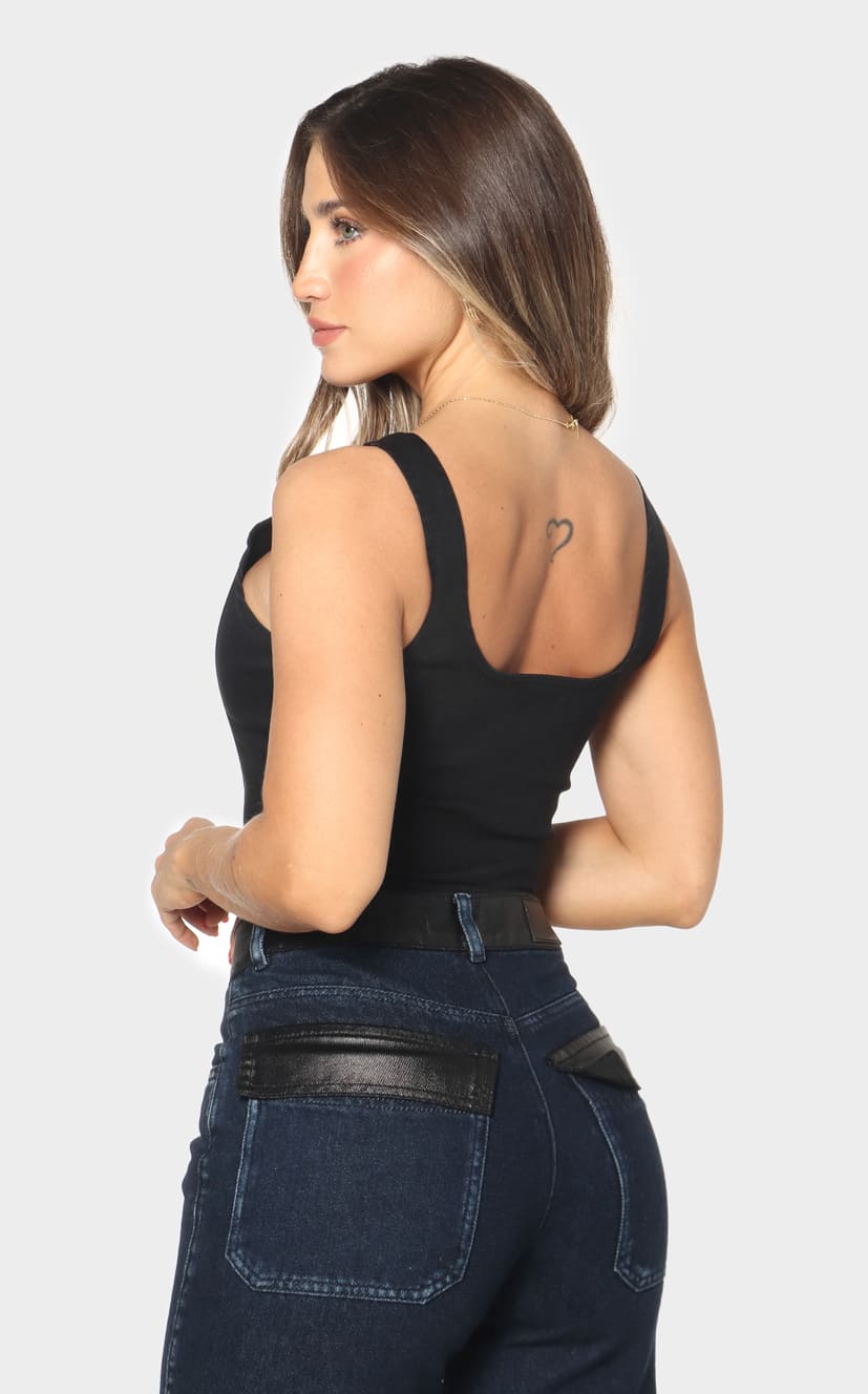 Corpiño Negro Denim