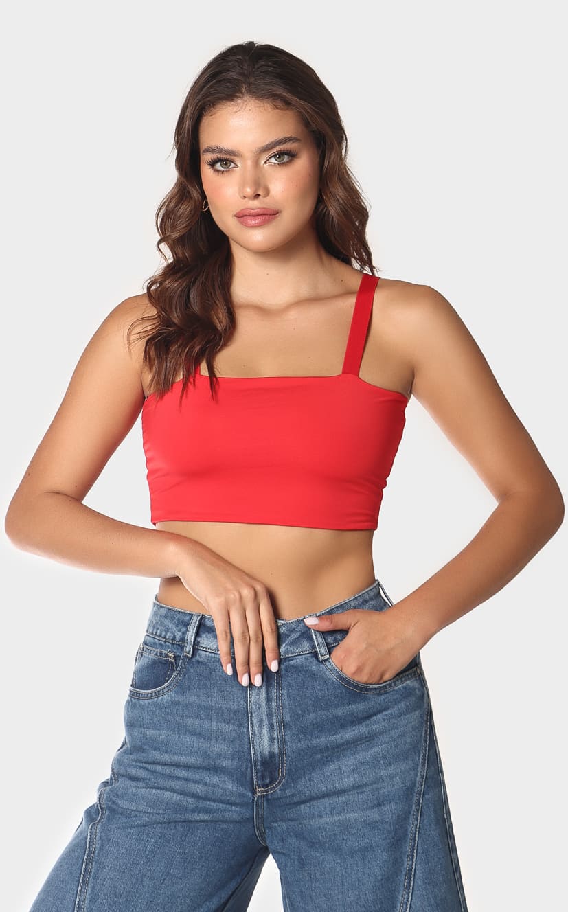 Top Básico Rojo - Navissi