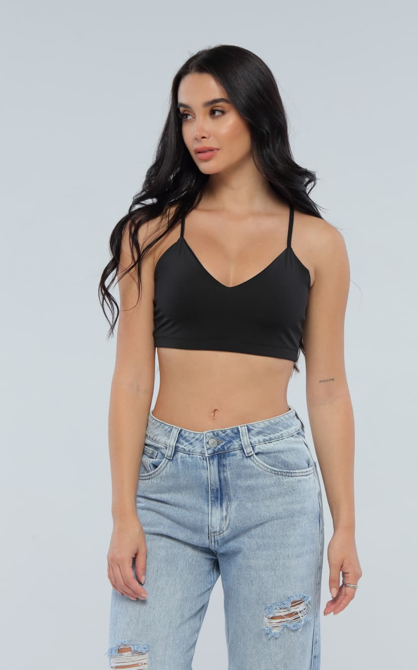 Crop Top Negro