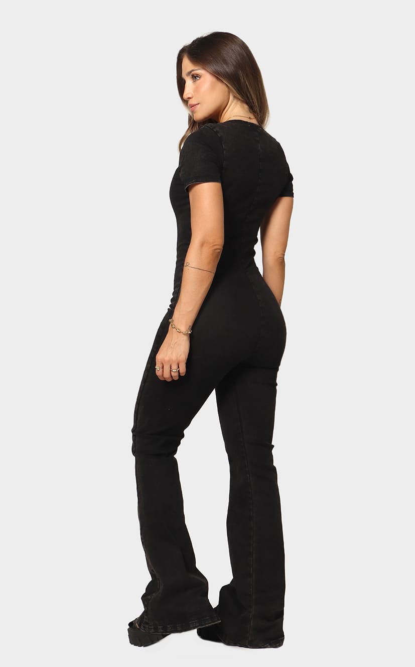 Enterizo Negro Denim