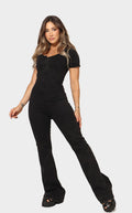 Enterizo Negro Denim