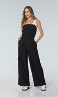 Enterizo Negro Straple Cargo