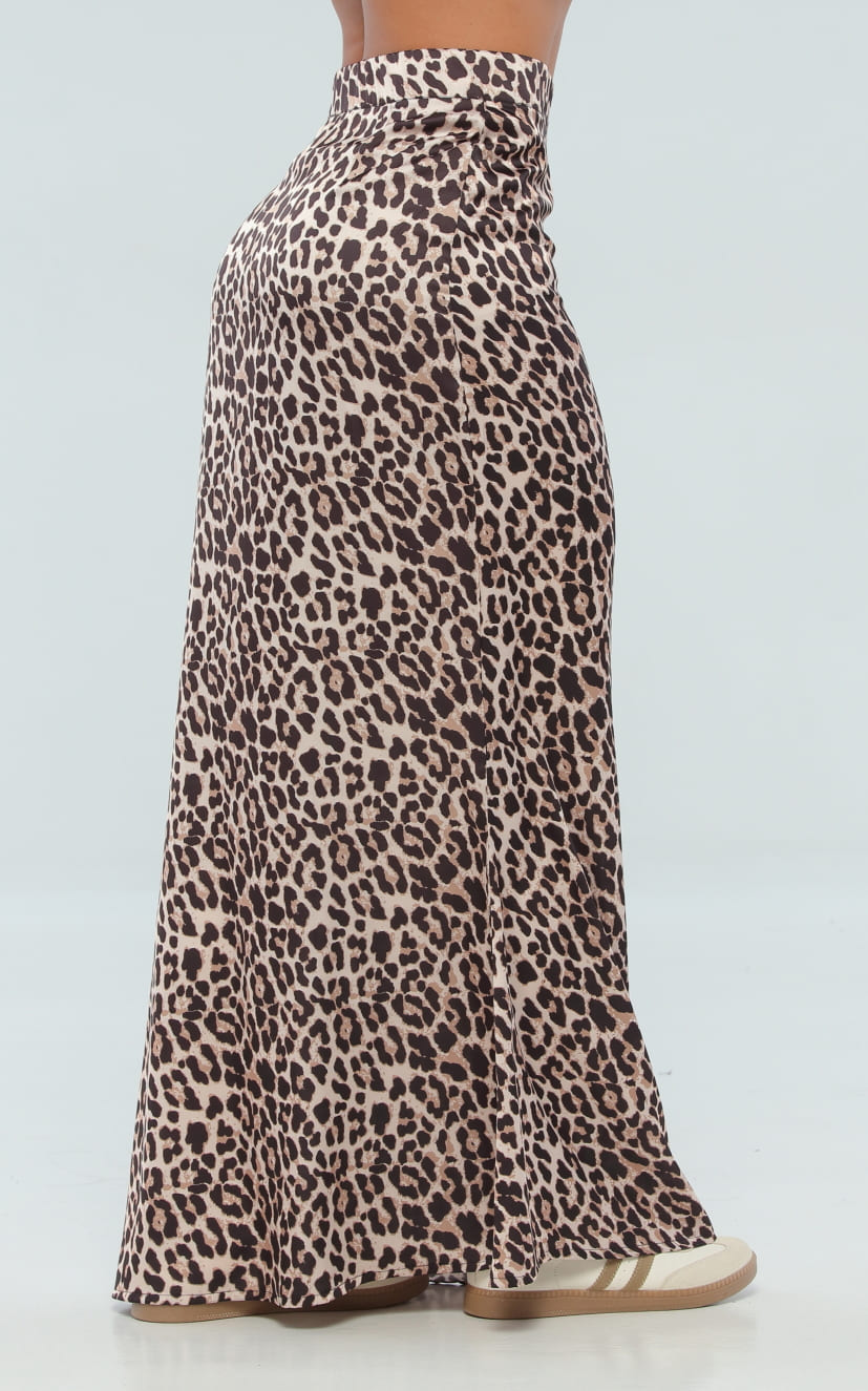 Falda Animal Print Larga