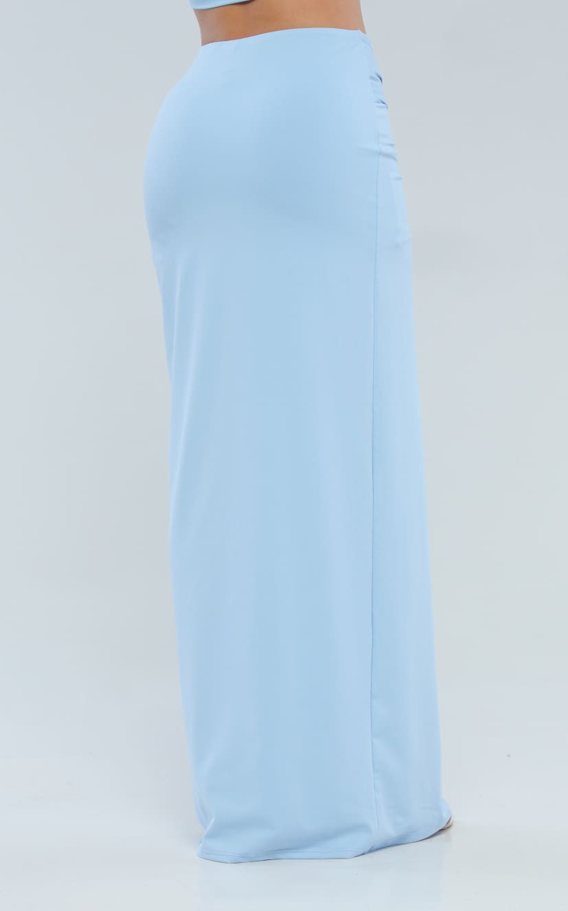 Falda Larga Azul