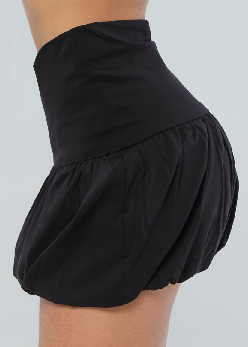 Falda Globo Negra