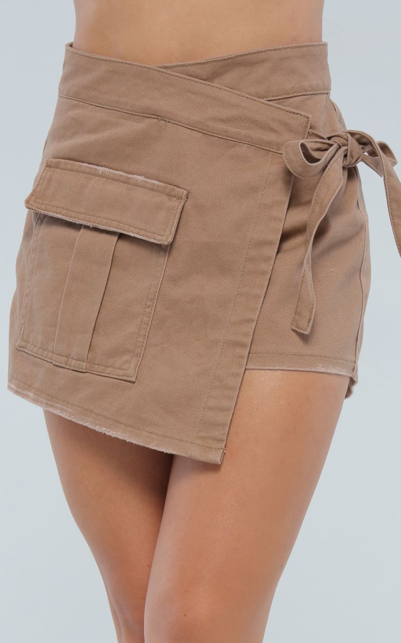 Falda Short Camel Denim
