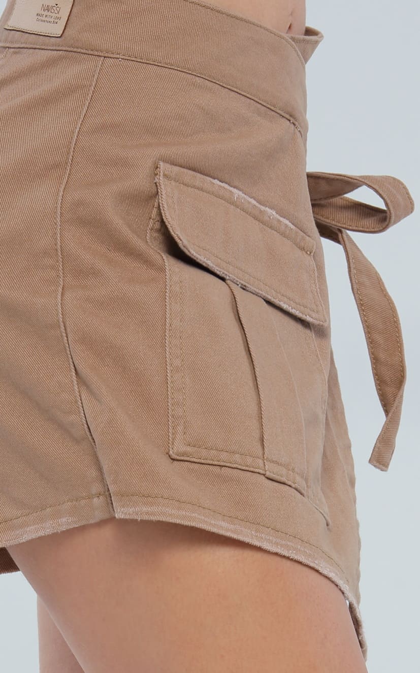 Falda Short Camel Denim