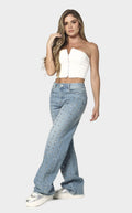 Jean Azul Apliques