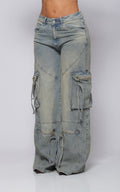 Blue Cargo Jeans