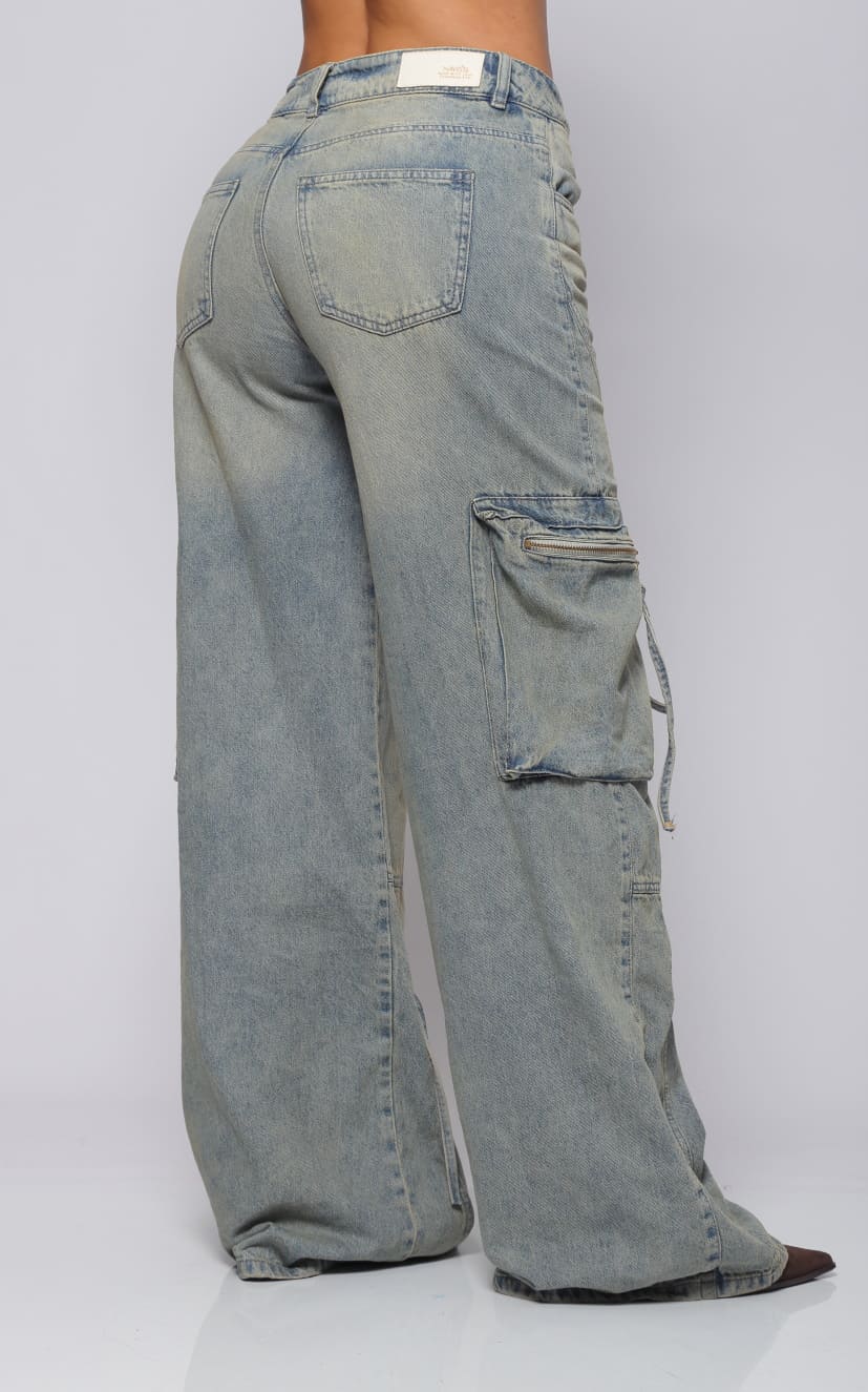 Blue Cargo Jeans