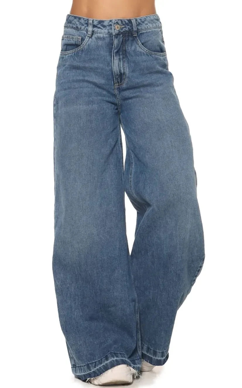 Jean Azul Culotte - Navissi Clothing ♡